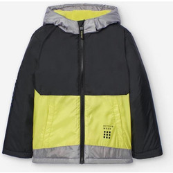 Losan Παιδικό Μπουφάν Χειμωνιάτικο Softshell Αδιάβροχο Αντιανεμικό Μαύρο Lime LKBAP010124010