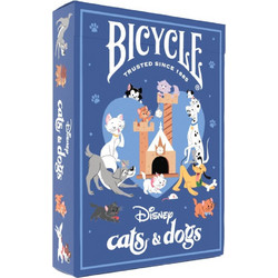 Bicycle Disney Cats and Dogs Τράπουλα Πλαστικοποιημένη Μπλε 10048060