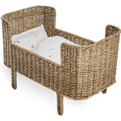 Smallstuff Κρεβάτι για Κούκλα Rosaline Bed Natural Seagrass