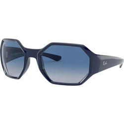Ray-Ban RB4337 61974L Γυναικεία Γυαλιά Ηλίου Μάσκα Κοκάλινα Μπλε με Μπλε Φακό