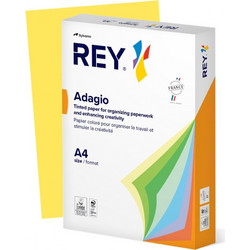 Rey Adagio Χαρτί Α4 80gr/m² 500 Φύλλα Έντονο Κίτρινο 45373