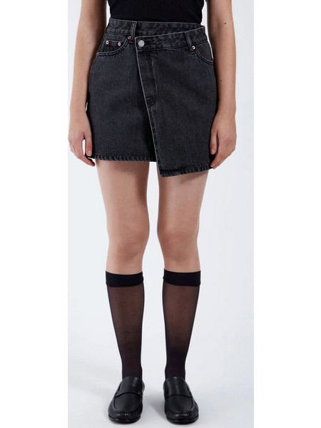 Dr.Denim Μίνι Φούστα Τζιν Μαύρη 2530106-A58