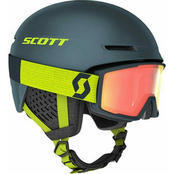 Scott Combo Track + Goggle Factor Κράνος Σκι & Snowboard Γκρι