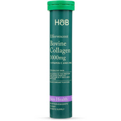 Holland & Barrett Bovine Collagen 1000mg με Υαλουρονικό Οξύ & Βιταμίνη C 20 Αναβράζοντα Δισκία