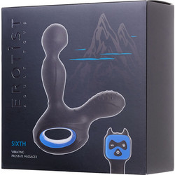 ToyFa Erotist Sixth Πρωκτικός Δονητής Ασύρματος 14.5cm Μαύρος