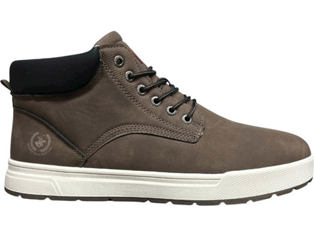 Beverly Hills Polo Club Ανδρικά Μποτάκια Δερμάτινα Εκρού BHM525500-0027