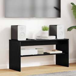 vidaXL Έπιπλο Τηλεόρασης Μοριοσανίδα Μαύρο Μ80xΠ30xΥ40cm 8000325
