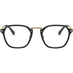 Persol PO3243-V Γυναικείος Σκελετός Γυαλιών Οράσεως Κοκάλινος Μεταλλικός Χρυσός Μαύρος