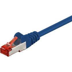 Goobay S/FTP Cat.6 Καλώδιο Δικτύου Ethernet 0.25m Blue 93211