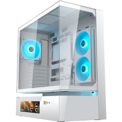 Cougar CFV235 Vision White Gaming Midi Tower Κουτί Υπολογιστή RGB με Πλαϊνό Παράθυρο