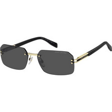 Marc Jacobs MARC902S RHL Ανδρικά Γυαλιά Ηλίου Ορθογώνια Μεταλλικά Μαύρο Χρυσό με Μαύρο Φακό