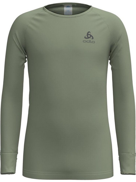 Odlo Crew Neck Active Warm Eco Ισοθερμική Παιδική Μπλούζα Μακρυμάνικη Πράσινο Mint 159229-40339