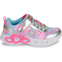 Skechers Παιδικά Sneakers με Φωτάκια Χρυσά Φούξια Γαλάζια 303261L-SMLT