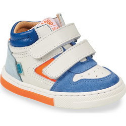 GBB Παιδικά Sneakers Μποτάκια Λευκά Royal Blue Πορτοκαλί AN659-12