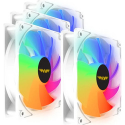 Armaggeddon 6000 Pro Case Fan 120mm ARGB με Σύνδεση 3-Pin 4-Pin PWM 4τμχ White