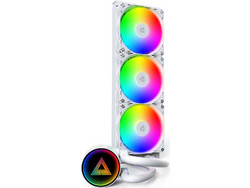 Montech LightFlow 360 Snow Υδρόψυξη CPU 120mm ARGB για Socket 1700 / 1851 / AM4 / AM5