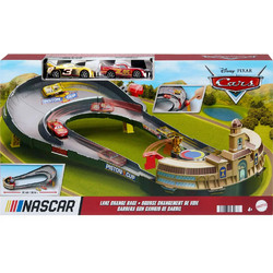 Mattel Disney Cars Nascar Lane Change Race Playset