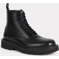 Kenzo Ukio Ανδρικά Αρβυλάκια Δερμάτινα Μαύρα FE65BT110L52