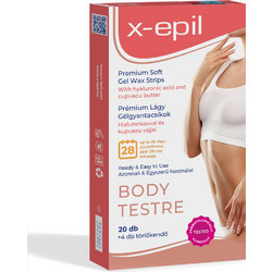 X-epil Premium Soft Gel Ταινίες Αποτρίχωσης για Σώμα 20τμχ