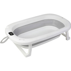 X-treme Baby Αντιολισθητικό Πτυσσόμενο Μπανάκι Μωρού με Θερμόμετρο Γκρι XT318