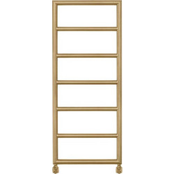 Thermo Tempo Brushed Brass Gold Πετσετοκρεμάστρα Μπάνιου Καλοριφέρ 1200x500mm 248kcal/h Χρυσή