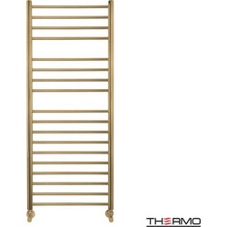 Thermo Inox Bellavia Brushed Brass Gold Πετσετοκρεμάστρα Μπάνιου Καλοριφέρ 1200x500mm 321kcal/h Χρυσή