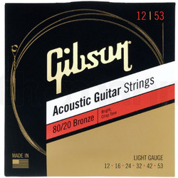 Gibson SAG-BRW12 Σετ 6 Χορδές Ακουστικής Κιθάρας 80/20 Bronze 12-53"