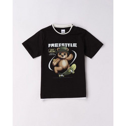 iDo Παιδικό T-Shirt Κοντομάνικο Μαύρο 4F231-0658