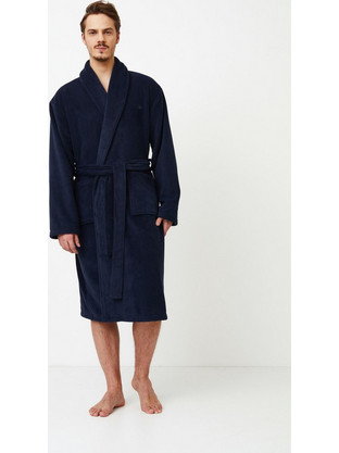 Aruelle Χειμωνιάτικη Ανδρική Ρόμπα Fleece Navy Μπλε 39.01.24.044