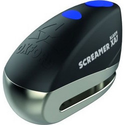 Oxford Screamer XA7 Κλειδαριά Δισκόφρενου Μηχανής 7mm με Συναγερμό Μαύρη