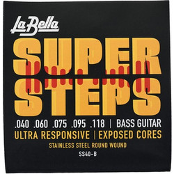 La Bella SS40-B Σετ 5 Χορδές Ηλεκτρικού Μπάσου Stainless Steel 40-118" Extra Light Tension