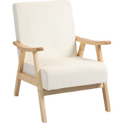 HOMCOM Πολυθρόνα Μπεζ 83B-293V01CW