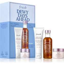 Fresh Soy Face Cleanser Gel 50ml + Rose Deep Hydration Facial Toner 100ml + Face Cream 30ml