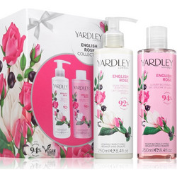 Yardley English Rose Shower Gel 250ml + Body Milk 250ml