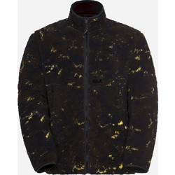 Jack Wolfskin Ανδρική Ζακέτα Fleece με Φερμουάρ Μαύρη A65120-T0322