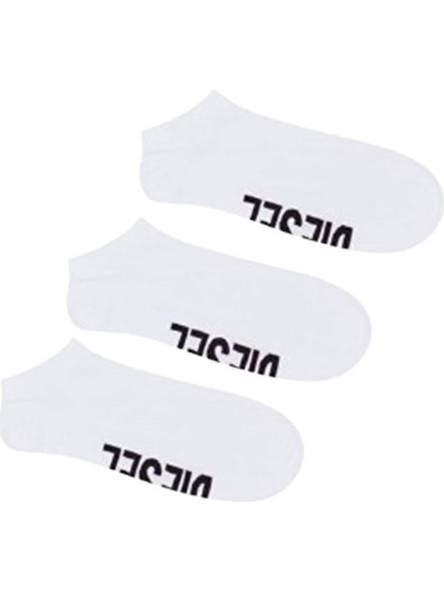 Diesel Ανδρικές Κάλτσες Κοντές Λευκές 3Pack 00SI8H-0IQAS-E4124