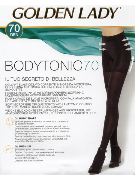 Golden Lady BODYTONIC Καλσόν Σύσφιξης 70 Den Μαύρο 121FFF