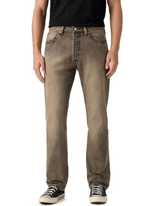 Levi's 501 (R) Original Ανδρικό Τζιν Παντελόνι Κανονική Εφαρμογή Καφέ 00501-3787