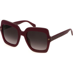Blumarine SBM836V 530875 Γυναικεία Γυαλιά Ηλίου Τετράγωνα Κοκάλινα Καφέ με Καφέ Φακό