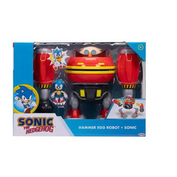 Jakks Pacific Sonic The Hedgehog Hammer Egg Robot & Sonic Σετ Φιγούρες Δράσης για 3+ Ετών