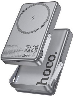 Hoco Q36 Sunlight Wireless Magsafe Power Bank 5000mAh 20W με Θύρα USB-C Grey