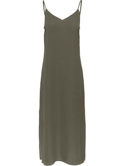 Only Midi Καλοκαιρινό Καθημερινό Φόρεμα Floral Χακί 15286581