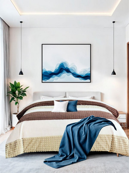 Γαρύφαλλο Κουβερτοπάπλωμα King Size 240x260 Patchwork Καφέ Εκρού