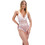 Cottonhill Sexy Κορμάκι Slip See Through με Δαντέλα Λευκό CH1876