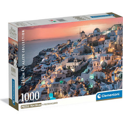 Puzzle Clementoni High Quality Collection Αποχρώσεις της Σαντορίνης 1000 Κομμάτια