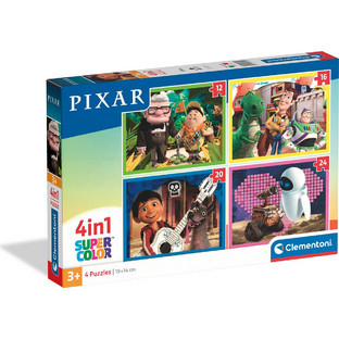 Παιδικό Puzzle Clementoni Super Color Disney Pixar 12 Κομμάτια+16 Κομμάτια+20 Κομμάτια+24 Κομμάτια