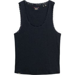Superdry TUR Vintage Lace Γυναικείο Αθλητικό T-Shirt Navy Μπλε W6012146A-98T