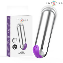 Intense Karen Mini Vibrating Bullet Δονητής Bullet Silver