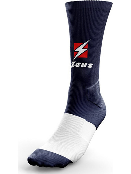 Zeus Ανδρικές Κάλτσες Ψηλές με Σχέδια Navy Μπλε