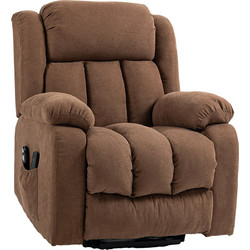 HOMCOM Πολυθρόνα Μασάζ Ανακλινόμενη Καφέ Relaxing Lift 713-093V90